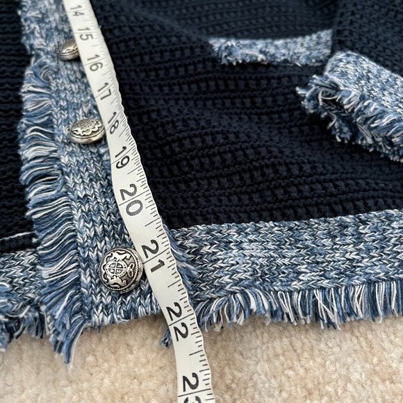 Autumn Cashmere Fringe Trimmed Cardigan Jacket size large - Picture 5 of 9